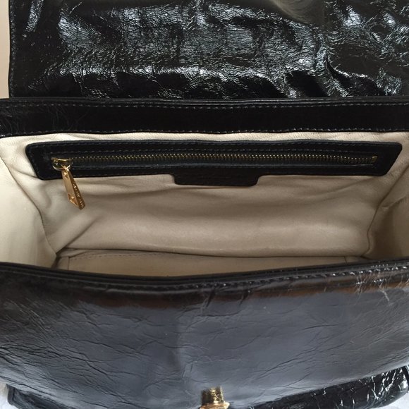 Marc Jacobs Black Patent Leather Shoulder Bag - Picture 8 of 10